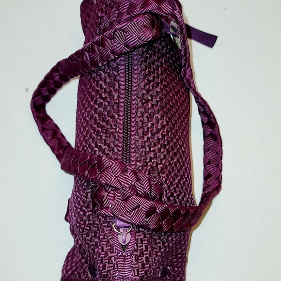 The Sak purple crocheted NWOT barrel purse - Picture 6 of 16
